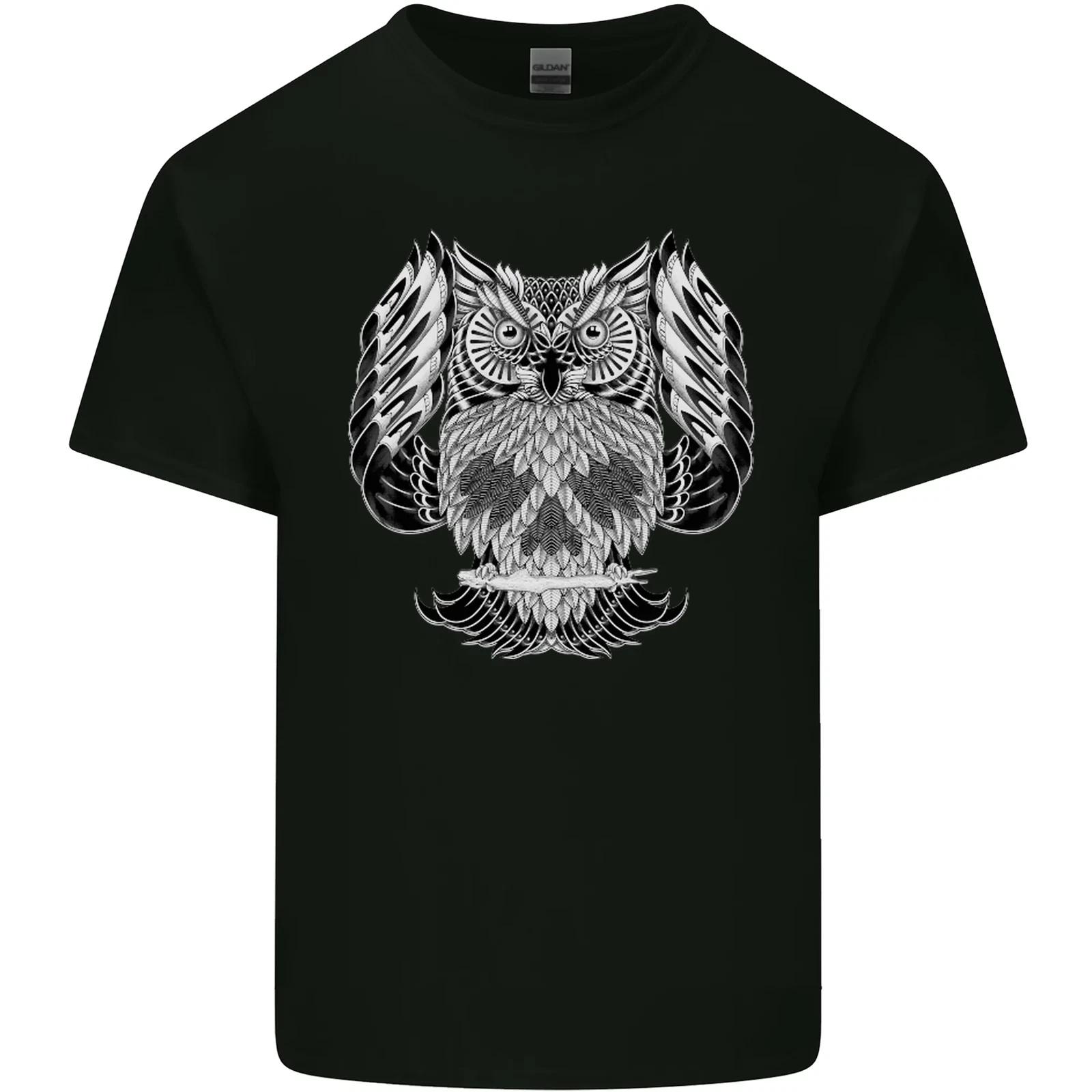 Owl Skull Ornithology Kids T-Shirt Childrens M
