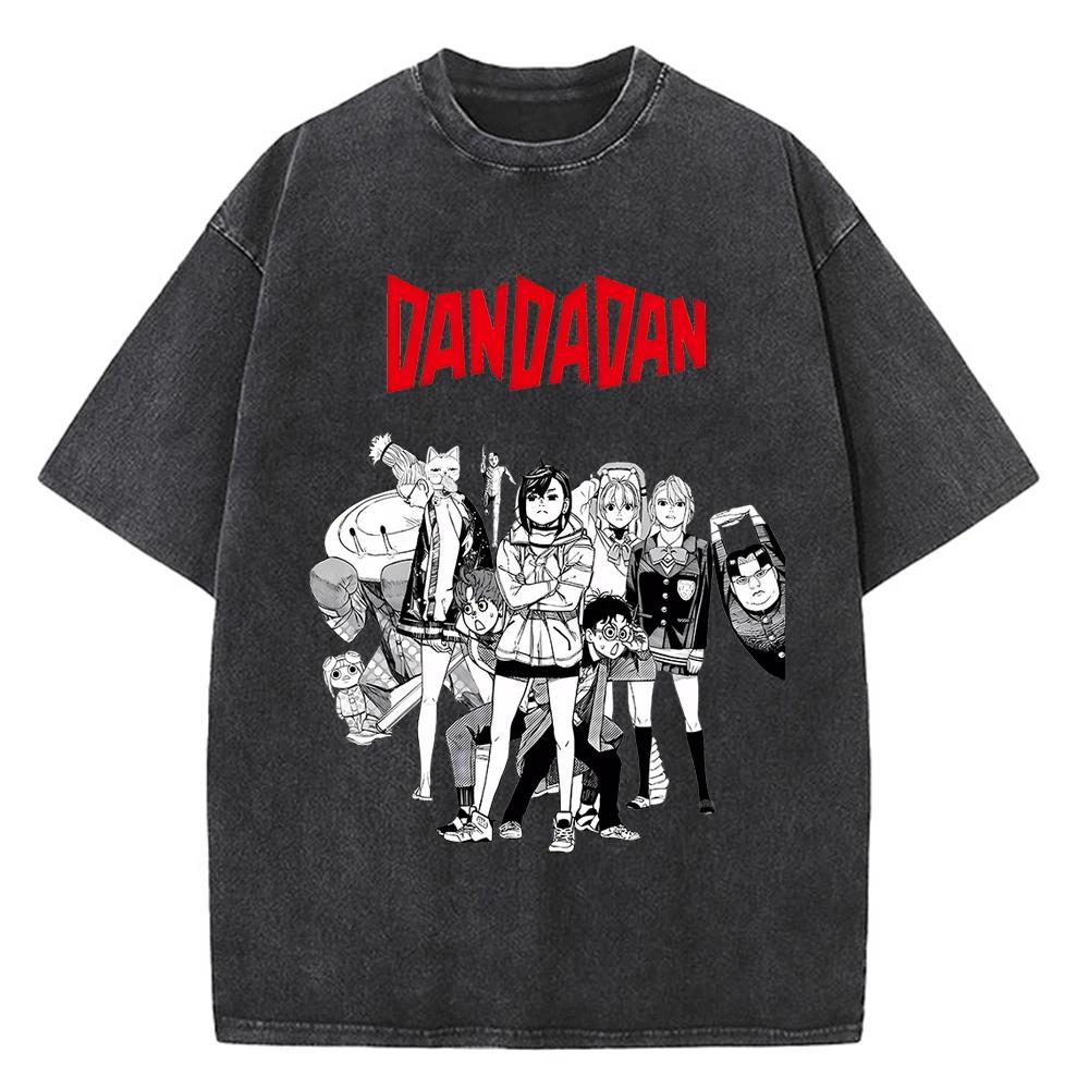 Dandadan Okarun T-Shirt Herren Japanisches Anime T-Shirt Cartoon Hohe Qualität Baumwolle T-Shirt Ästhetisches Mode T-Shirt Männlich