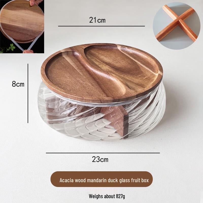 

High Borosilicate Glass Fruit and Nut Bowl with Stand