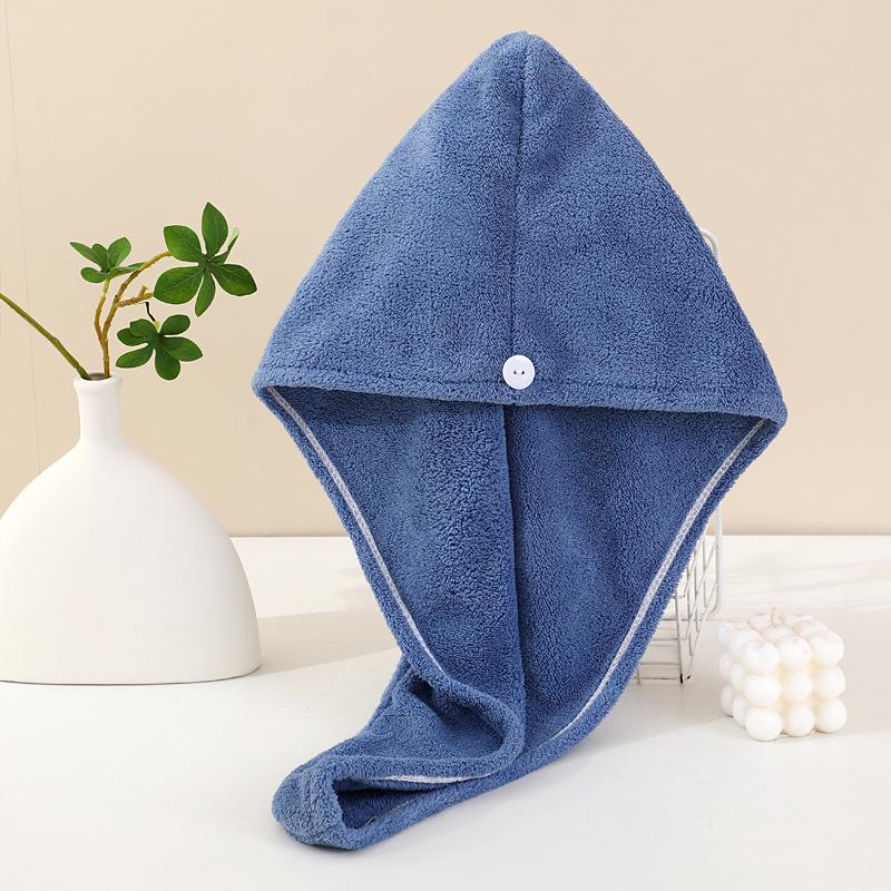 Women's Quick-Dry Single Layer Hair Drying Cap with Strong Water Absorption - Thickened Bath & Home Towel