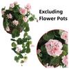 New Realistic Artificial Geraniums White Red Flower Wedding Decoration Fake Plants Home Farmhouse Faux Flower Arrangement