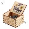 Drehkurbel Holz Spieluhr You Are My Sunshine Mini Mechanische Musik