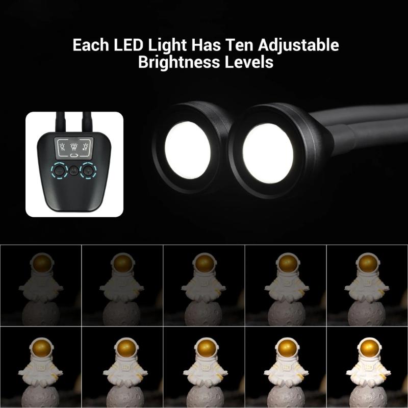 LED přisvětlovací světlo pro DSLR makrofotografii Lehké a snadno montovatelné pro produktovou, food a portrétní fotografii