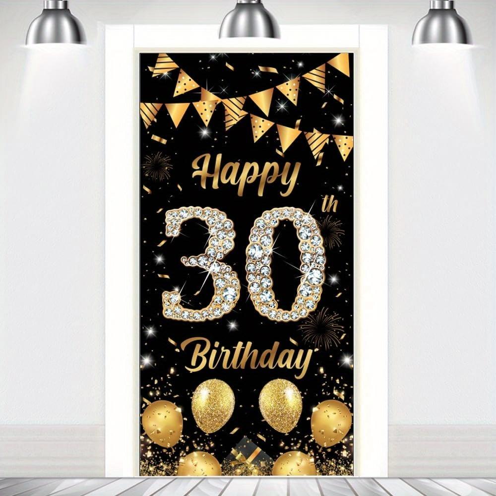 Happy Birthday Door Curtain Fifteen Cake Requires Home Decor