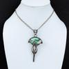 Variscite Pendant Copper Wire Wrapped Pendant Variscite Jewelry Handmade Decent Pendant Gemstone Copper Jewelry Stylish Pendant Gift For Mom