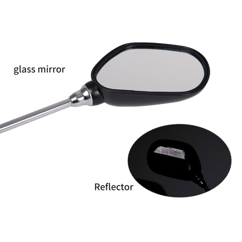 1 pair Bicycles Rearview Mirroring 360 Degree Revolving Antiglare Mirroring for Mountain Bike Scooter