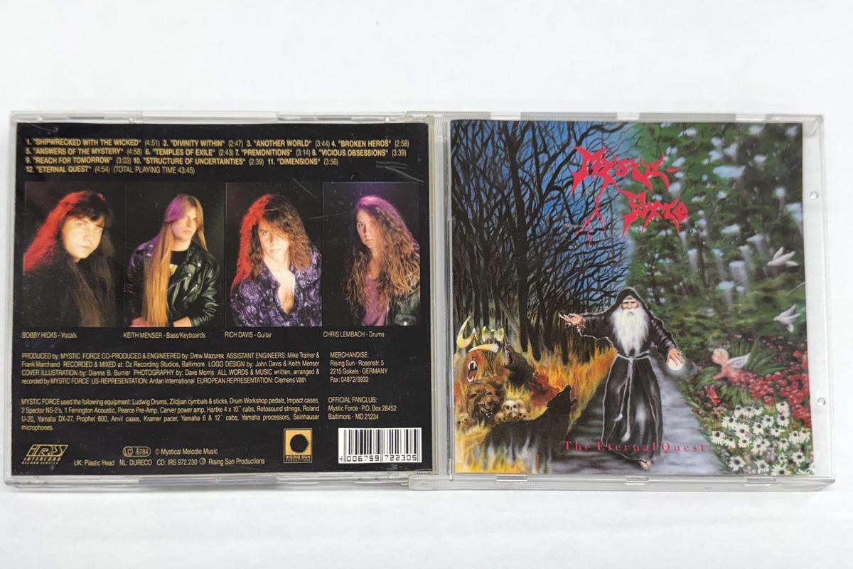 

CD MYSTICFORCE Eternal Quest IRS972230 Rising Sun Prod 1993 Europe Metal Used