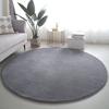 Minimalistischer Korallenfleece Runder Teppich Wohnzimmer Sofa Couchtisch Matte Rutschfest Weich Schlafzimmer Nachttischteppich Heimdekoration
