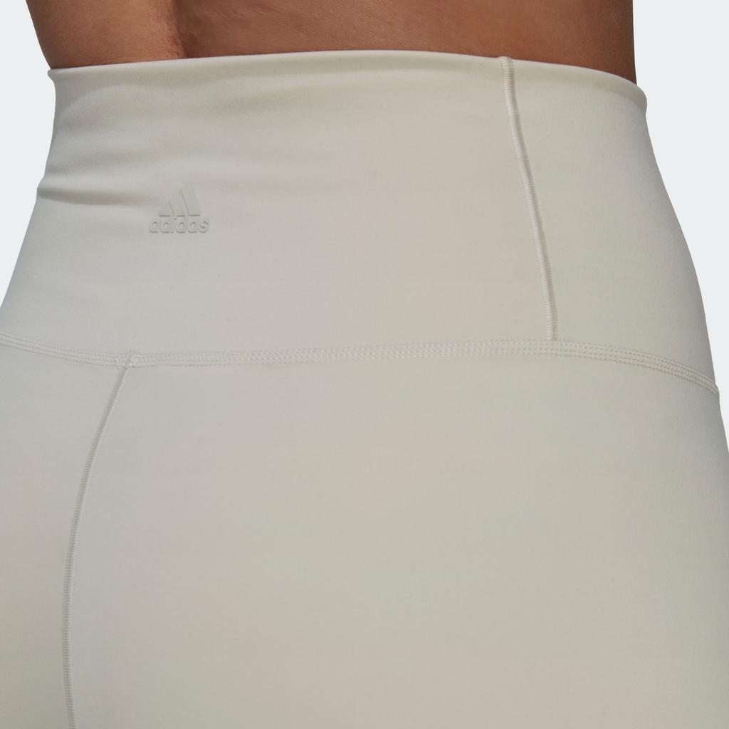 Adidas Yo Lux 78 Solid Color Yoga Sports Leggings Women Leggings Gray HK6605