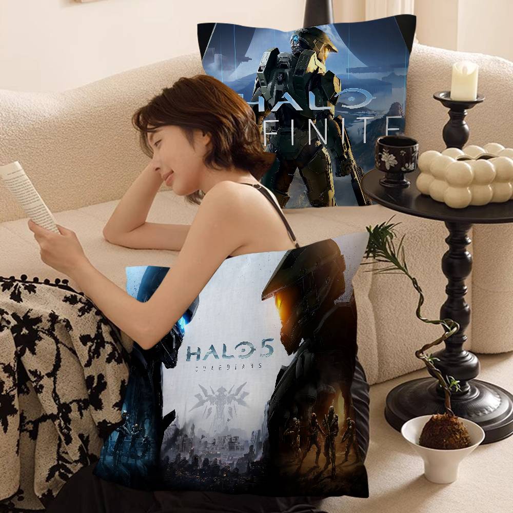Game H-Halo Cool I-Infinite Personalized Pillow Dust Cover Bedroom Kids Party Decoration Pillowcase Birthday Children Gift