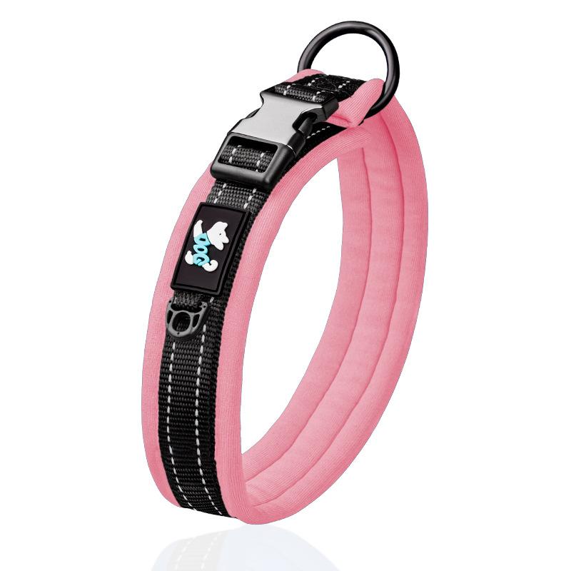 Nylon Reflective Pet Collar  Plug In Dog Collar  Adjustable Pet Large  Medium and Small Collar