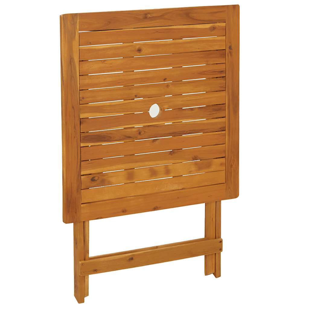 Folding Garden Table 70 x 70 x 75 cm Solid Acacia Wood