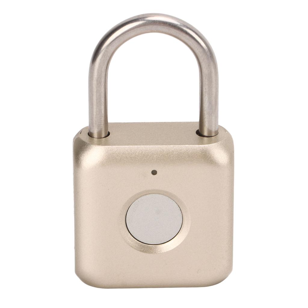 Fingerprint Padlock IPX2 Waterproof Smart Keyless Biometric Thumbprint Lock for Locker Backpack Suitcase