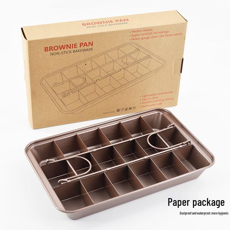 Non-stick Square Brownie Baking Pan with Removable Bottom