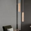 modern wood LED Pendant lights dining room Hangingamp bedroom lamp restaurant Rubber wood indoor decor Suspension lighting