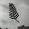 1pc Minimalist Fern Leaf Metal Wall Art Rust Resistant Plant Decor Statue for Living Room Bedroom