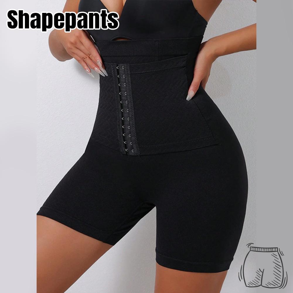 

High-Waisted Tummy-Control Trousers for Women Buttock-Lifting Leggings Adjustable Button-Fastening Flat-Fronted Plus Size Shaping Trousers 4XL