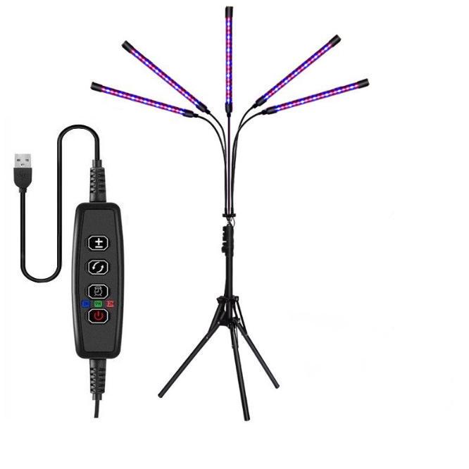 Cross Clip Full Spectrum Grow Light with USB Timer & Remote Control