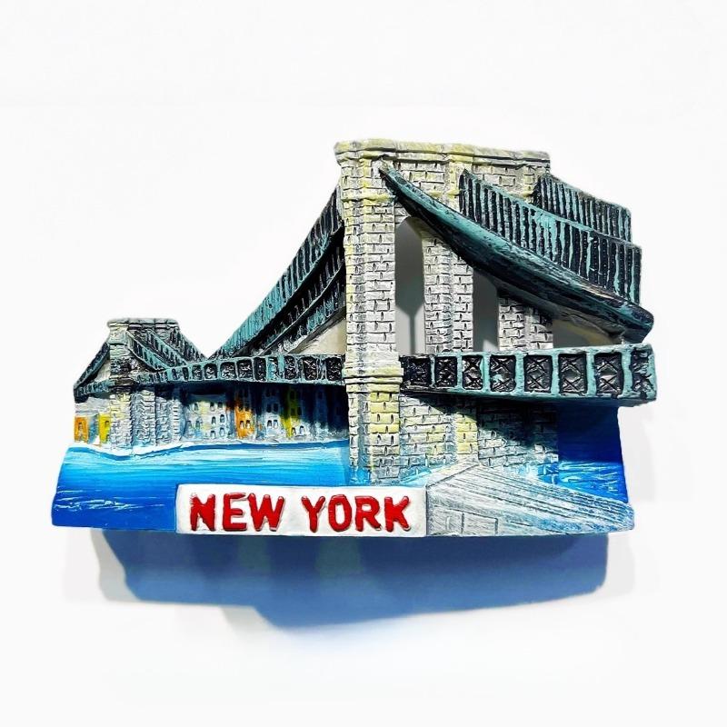 United States Refrigerator Magnets Los Angeles Travel Souvenirs America San Francisco Brooklyn Bridge Fridge Stickers Gifts