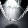 Fine Width 6MM Chain 925 Sterling Silver Necklaces For Women Fashion Jewelry