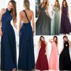 Elegant Cross-back Milk Silk Maxi Dress With Flattering High Waist And Flowing Skirt