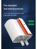 PD20W Dual Port A+C Charger for iPhone 16/15/14 - Super Fast Charging, 3C Certified