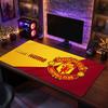 Tappetino per Mouse Grande Personalizzato Manchester United, Stampa Testo Nome Personalizzato, Tappetino da Scrivania Antiscivolo con Logo Calcio, Regalo per Gamer