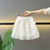 Girls' Butterfly Puffy Skirt 2025 Summer Children's Net Tulle Princess Skirt