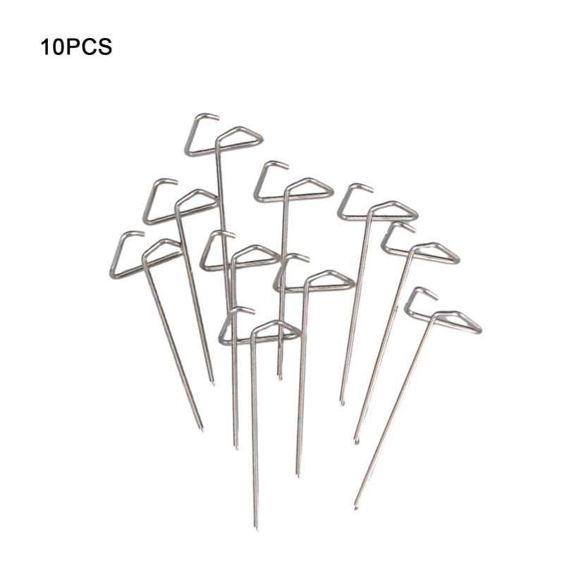 10pc BBQ Skewers For Grilling Stainless Steel Grilling Skewers Stick Heat Resistant Metal Kebab Tool Barbecue Skewer Shish Kabob