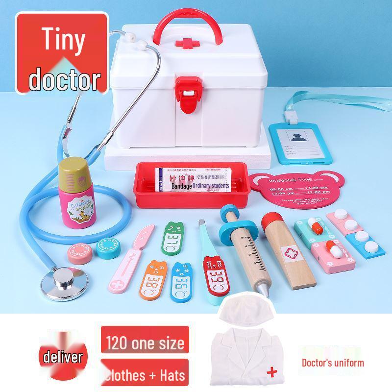 Educational Dollhouse and Hospital Playset for Toddlers and Kindergarten