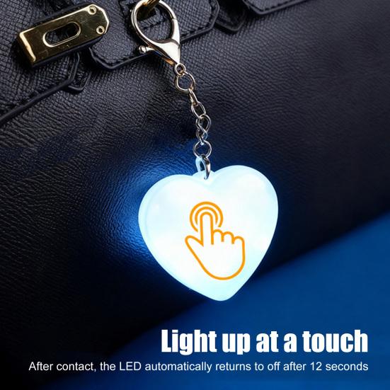 Love Heart Handbag Light Heart-Shaped Purse Light with Automatic LED Sensing Wallet Tote Sensor Rechargeable Touch