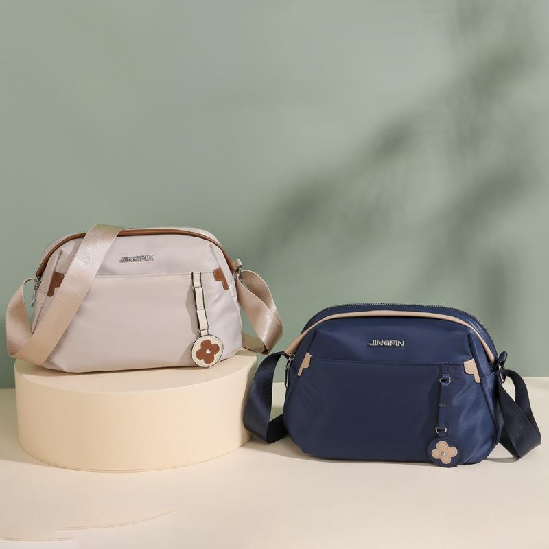 Nylon Oxford Cloth Shoulder Satchel New Women's Bag Large Capacity Casual Simple Messenger Bag Lightweight Small Square Bag