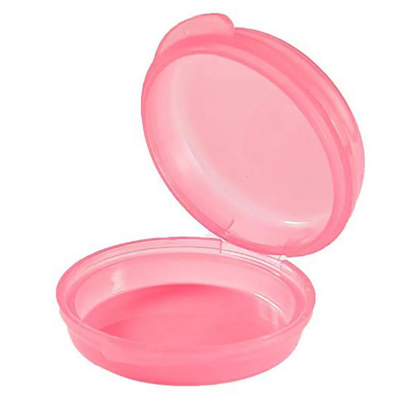 1Pc Mini Round Plastic Box Pill Jewelry Storage Box Container Storage Box Portable Travel Storage Box