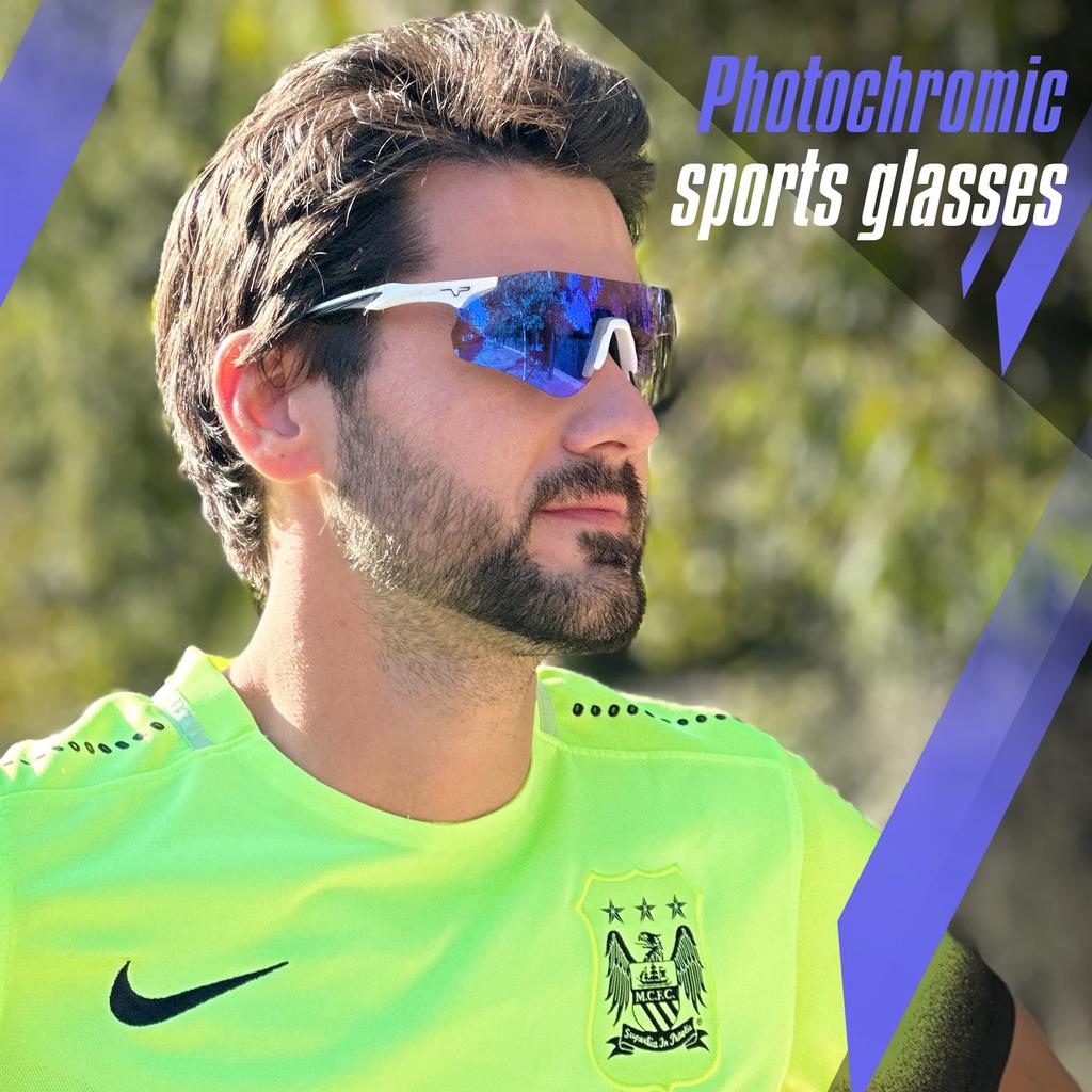 Kapvoe Photochromic Running Sunglasses Women Men Cycling Glasses Bike Glasses UV400 Bike Eyewear MTB Sports Bicycle Goggles 2026