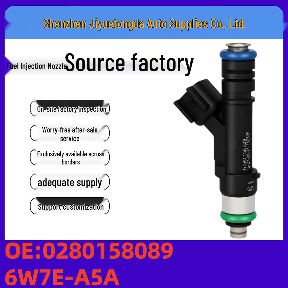 Fuel Injector 0280158089 6W7E-A5A Compatible with Ford 6W7EA5A