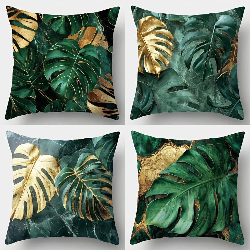 Tropical Monstera Leaf Opulent PillowcasesLiving room sofa cushion cover, soft and comfortable, bedroom room decoration