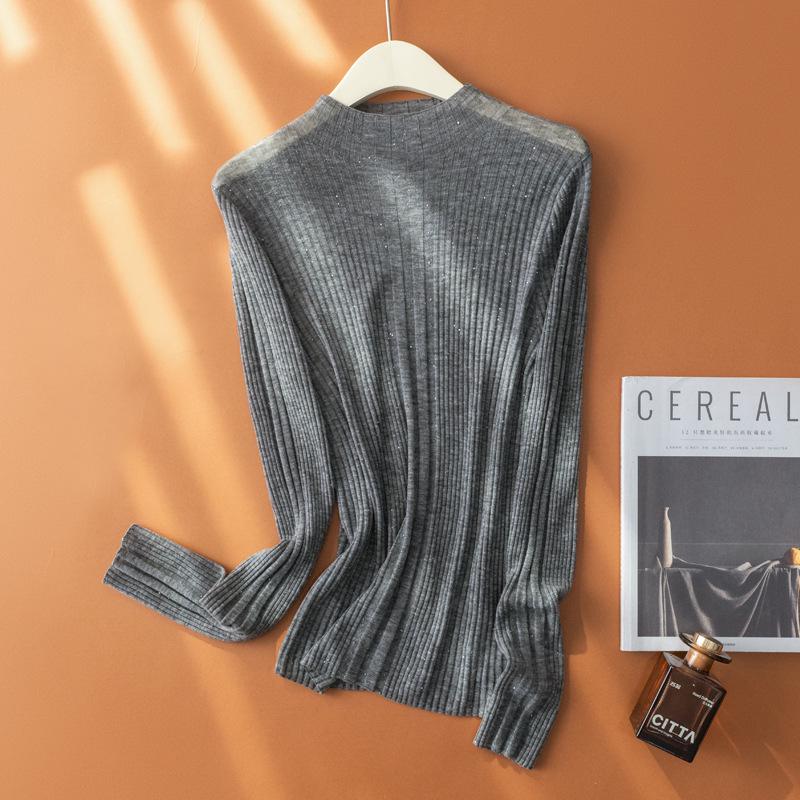 2025 Пуюань Осень/Зима Блестки Воротник-мандарин Шерстяной Базовый слой: Элегантный и теплый Medium