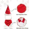 2Pcs/Set Santa Claus Scarf Christmas Pet Costume Set Christmas Decoration  Animal Decorate