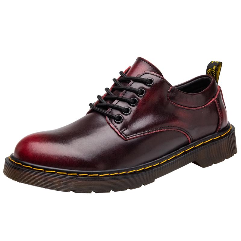 Mens Luxury Casual Genuine Hard-Leather High-quality Leisure Tooling Shoes Comfortable Inside Handmade Trend Shoes Size 38-48