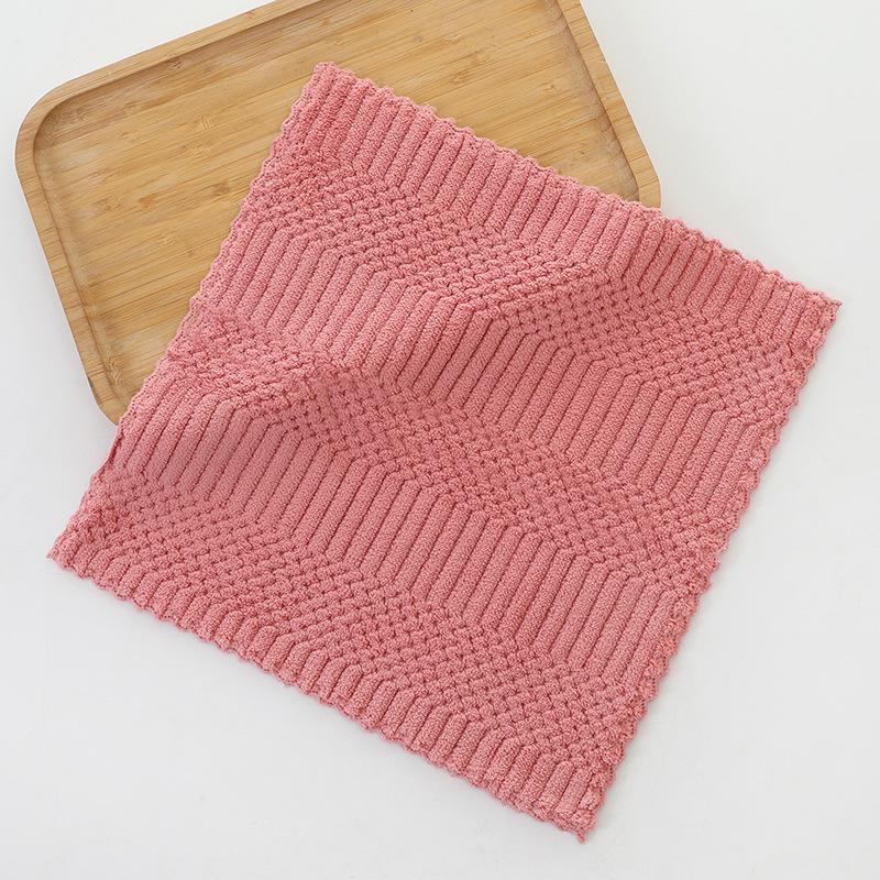 Thick Square Oil-Resistant, Non-Absorbent Dishwashing Cloth - Durable Kitchen Cleaning Towel