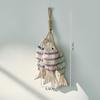 Handmade Vintage Woodfish Wall Decor 1Pcs Mediterranean Coastal Nautical Theme