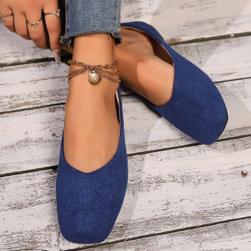 Spring and Autumn New Outwear Solid Color Oversized Shallow Cut Shoes Women's Knitted Comfort Flat Shoes Women Zapatos Mujer