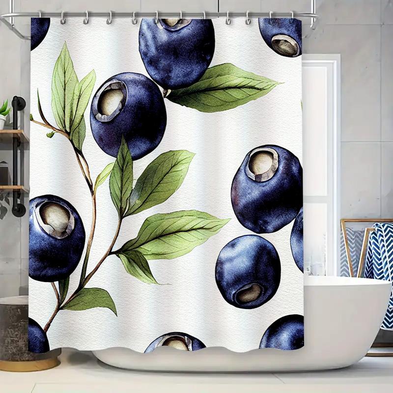 

Luxury Blueberry Shower Curtain 3D Printing Waterproof Bathroom Decor in Bathrooms Kitchens on .com. 90x180cm