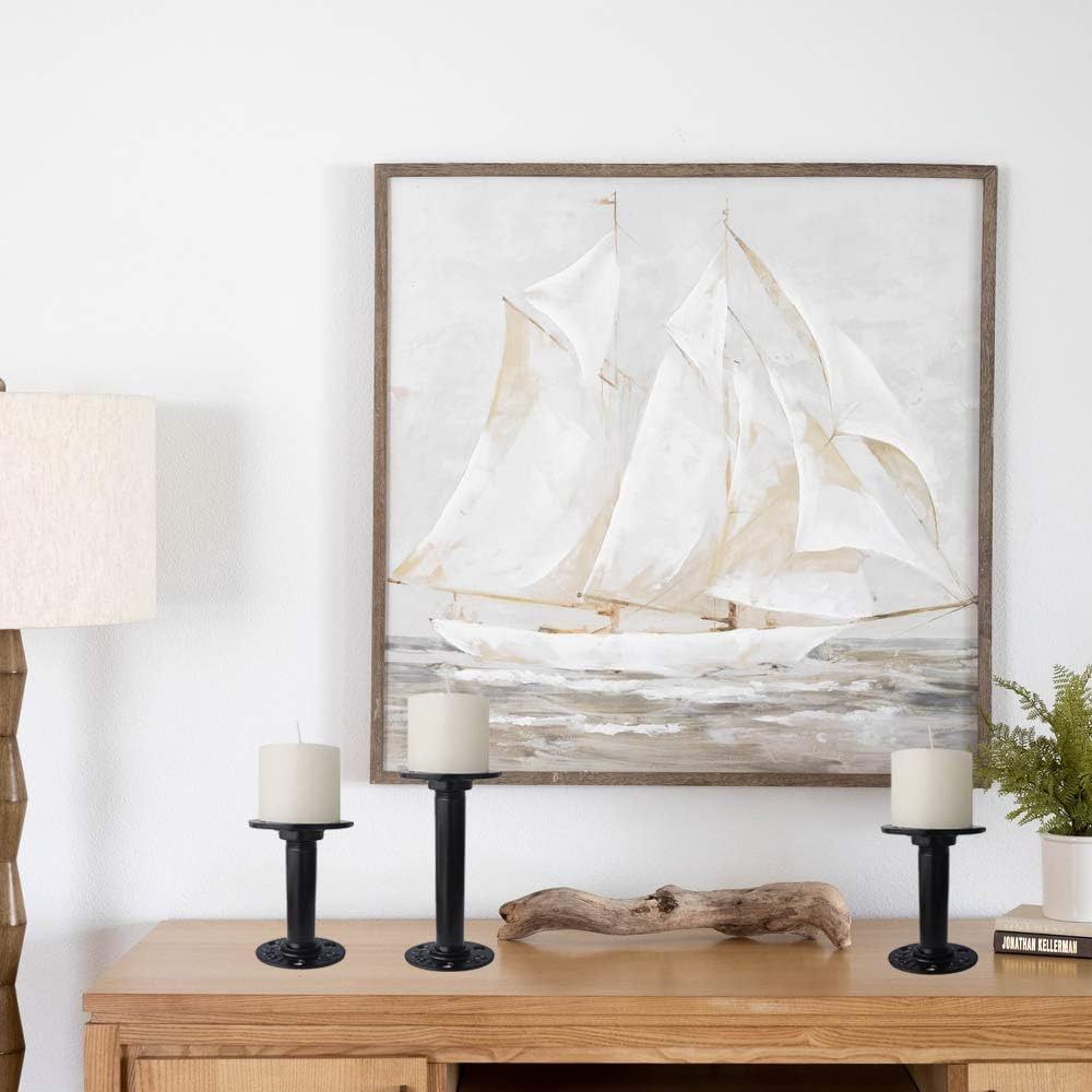 Nová malovaná příruba podlahová černá průmyslová vintage styl železná trubková příruba s závitovým otvorem přírubová deska domácí