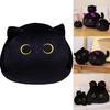 Cute Black Cat Plush Cushion With Comfy Pp Cotton Perfect For Sofa Decor Gifts