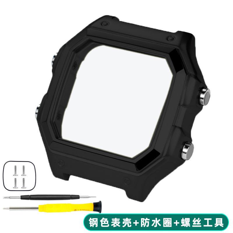 For Casio 3299 AE-1200WH Watch Case Modified AE1200 304 Stainless Steel Watch Case Metal Shell with Waterproof Ring Bezel Glass