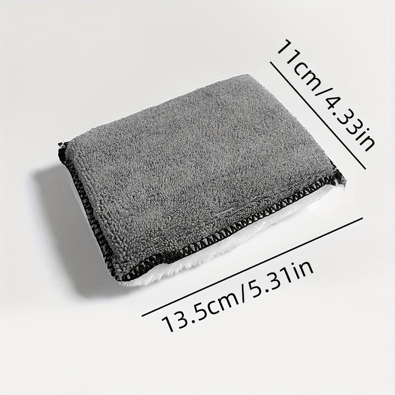 5pcs Double Side Car Interior Scrubbing Sponge for Leather Interior Car Wash Pad No Scratch Car Microfiber Scrubbing Sponge
