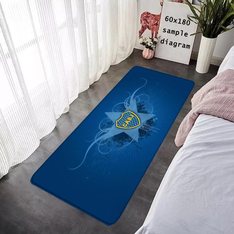 Doormat Flannel Floor Mat Indoor Foot Rug Prayer Bedside Mats Atléticos Bocas Juniors Kitchen Corridor Carpet Soft Balcony Decor