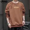 Men's JEEP SPIRIT Printed Round Neck Long Sleeve Sweatshirt