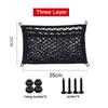 Car Back Rear Trunk Storage Net Car-Net Pocket Storage Stretchable Mesh Pocket Net Wall Sticker Organizer Pouch Bag